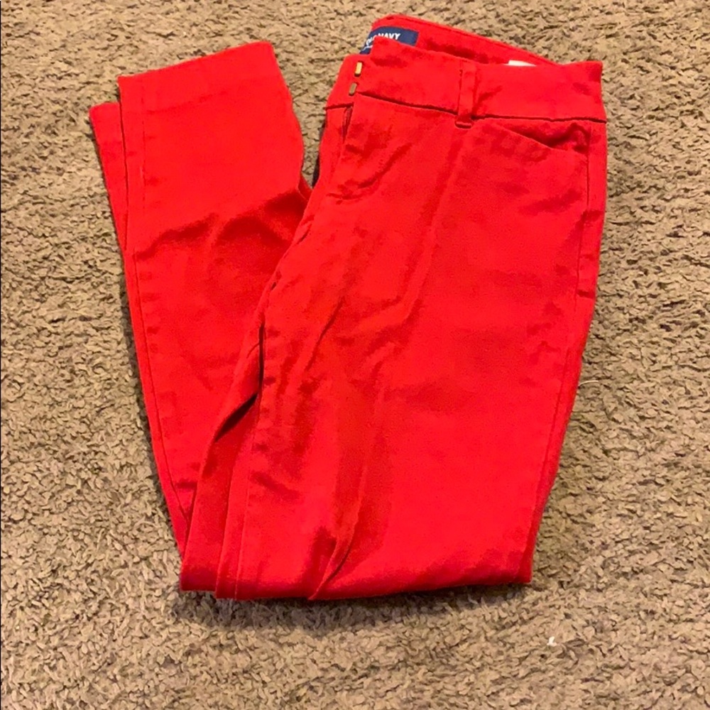 Red Old Navy Dress Pants